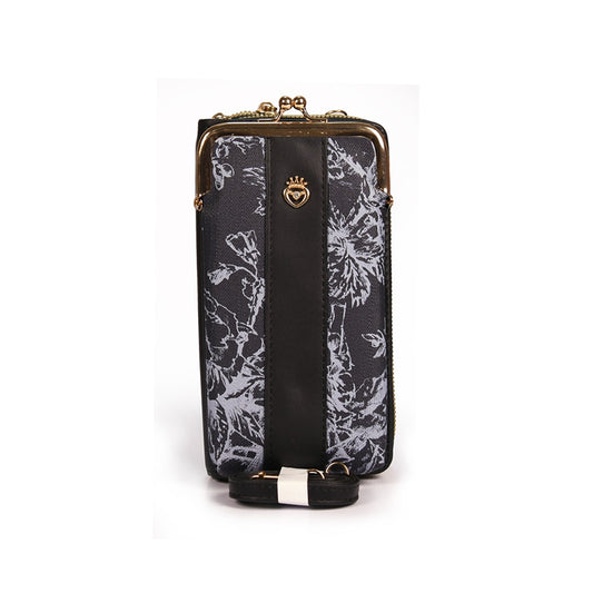 Vivana Chic Mini Handbag with Random Print Details