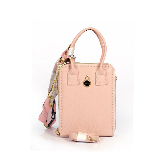 Vivana Chic Mini Handbag with Scarf Detail