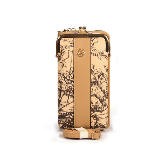 Vivana Chic Mini Handbag with Random Print Details