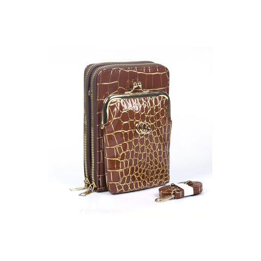 Vivana Chic Mini Handbag with Patent Print Details