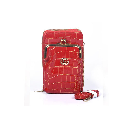 Vivana Chic Mini Handbag with Patent Print Details