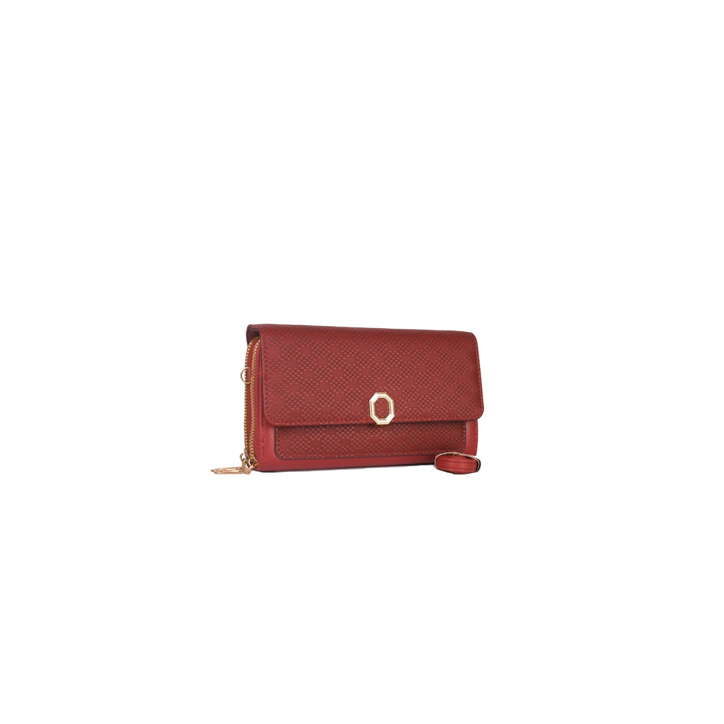 Vivana Elegant Faux Leather Wallet with Gold Accent