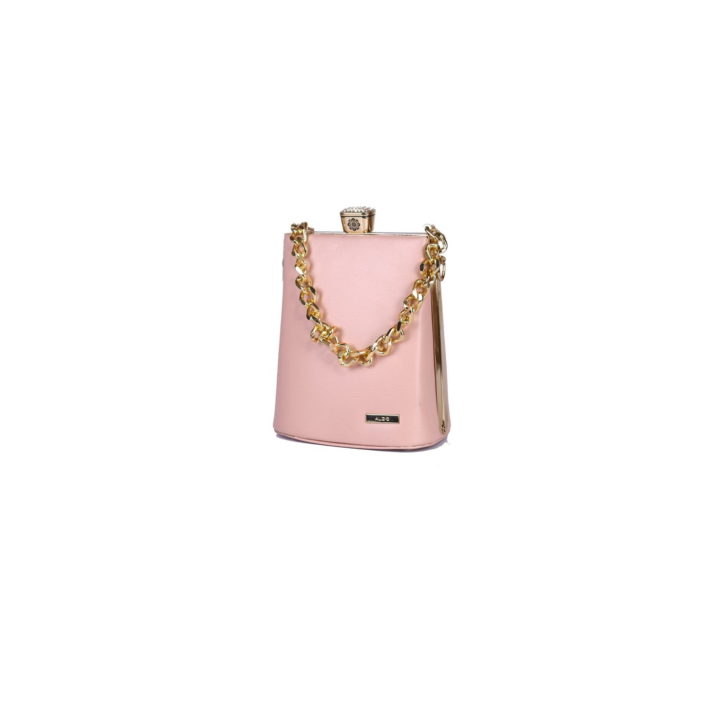Vivana Noir Jewel-Top Chain Bag
