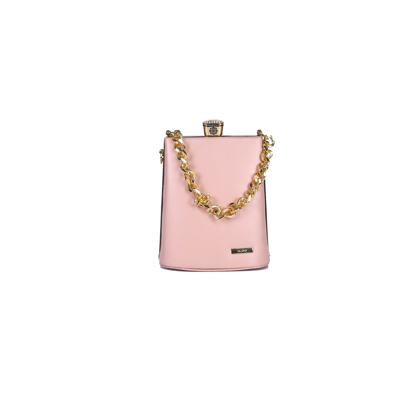 Vivana Noir Jewel-Top Chain Bag