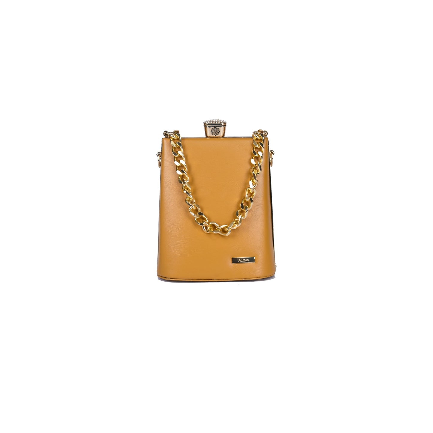 Vivana Noir Jewel-Top Chain Bag