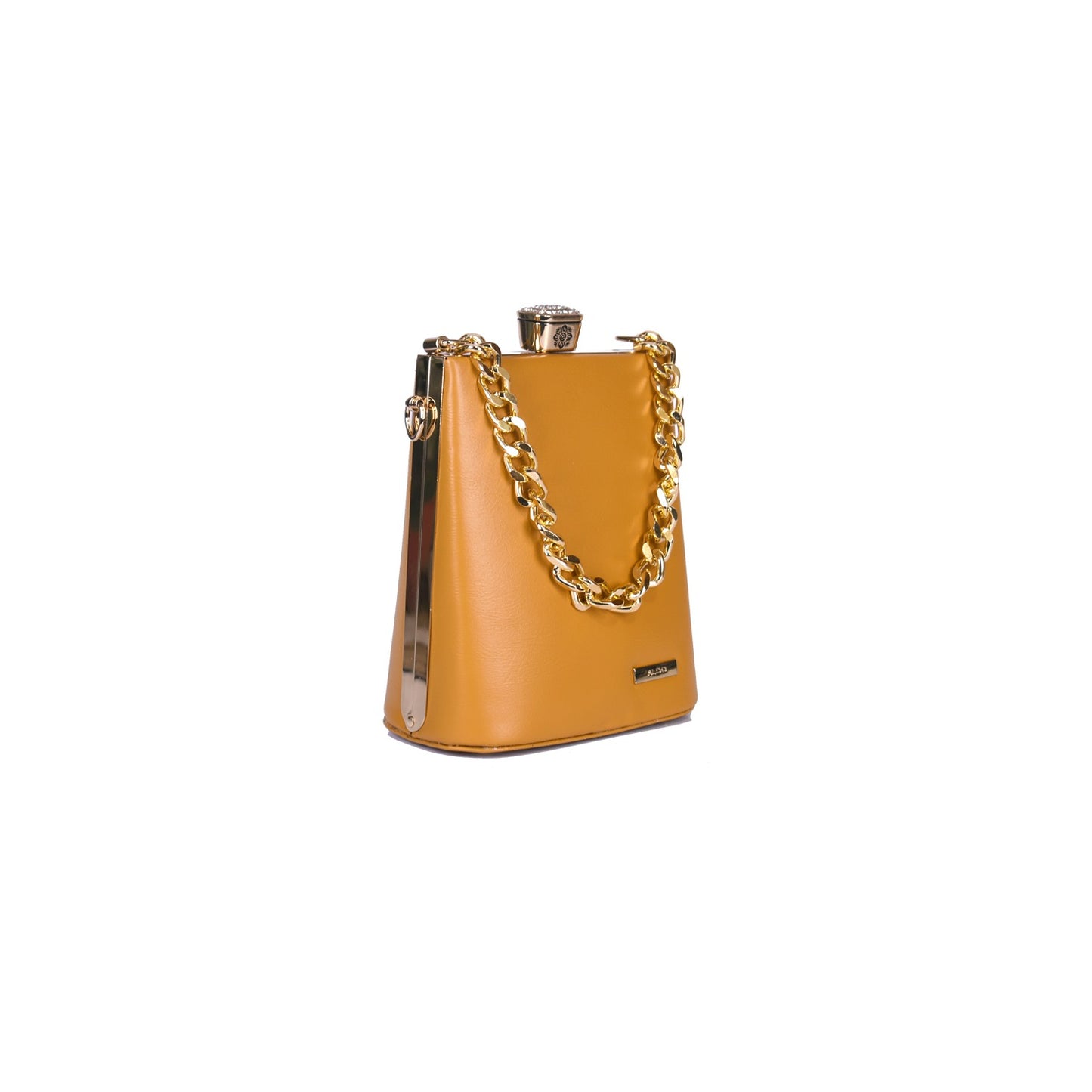 Vivana Noir Jewel-Top Chain Bag