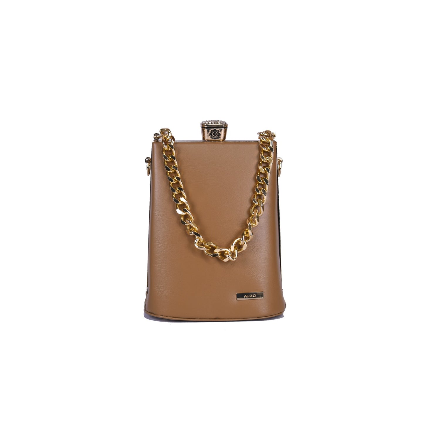 Vivana Noir Jewel-Top Chain Bag