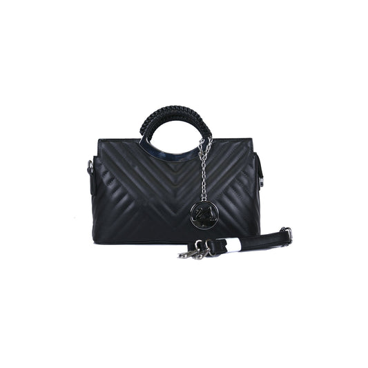 VIVANA Sleek Chevron-Patterned Handbag