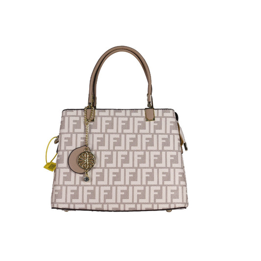 VIVANA Elegant Handbag with Self Print Texture