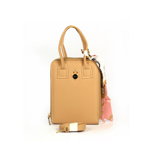 Vivana Chic Mini Handbag with Scarf Detail