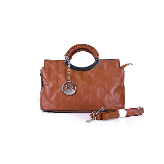 VIVANA Sleek Chevron-Patterned Handbag